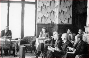 Primeira reunião da Mont-Pelerín, em 1947.